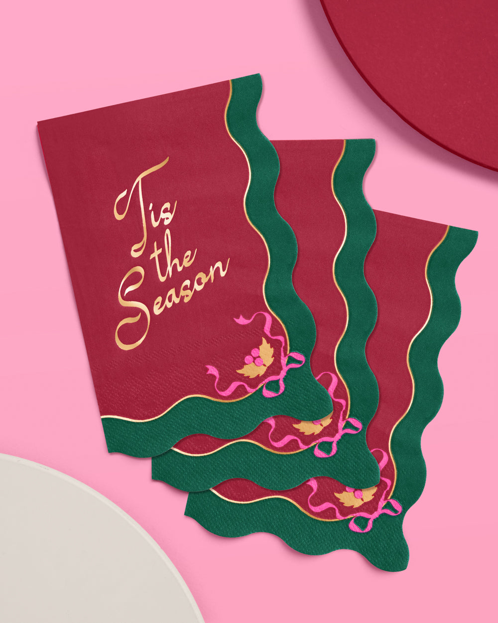 Tis the Season Napkins - 50 rectangle napkins - Bexa Boutique