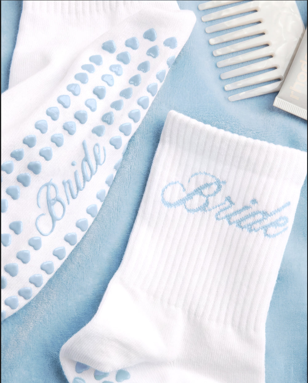 Bride Pilates Sock - grippy crew sock - Bexa Boutique