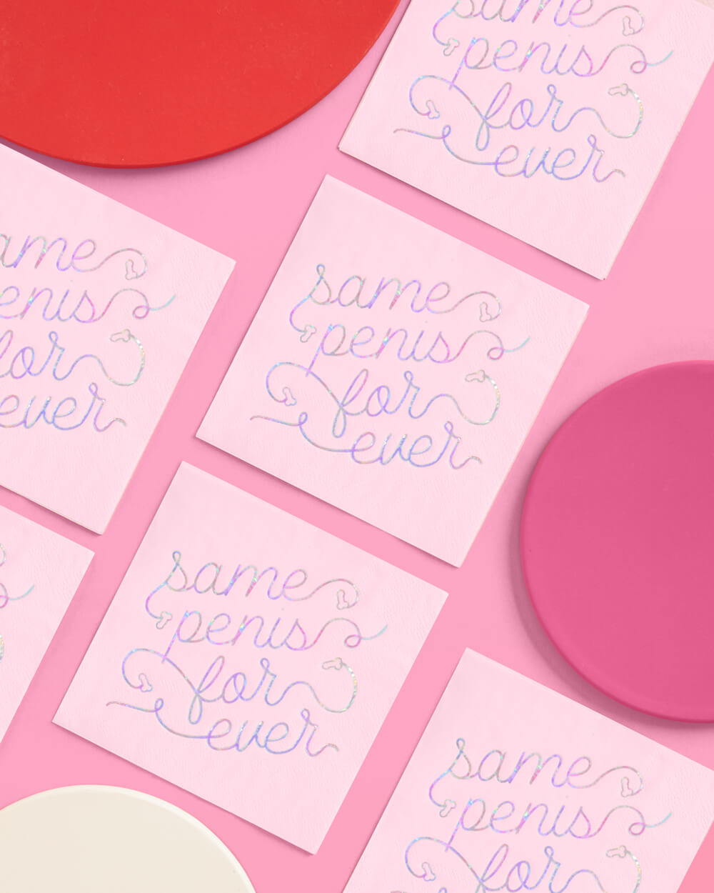Same Penis 4ever Napkin - 25 printed napkins