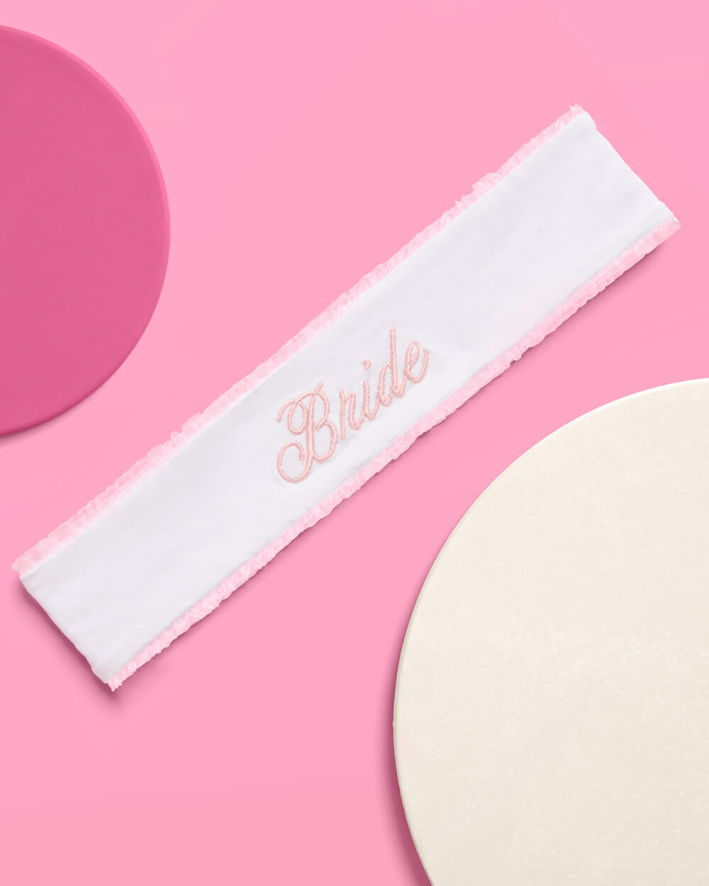 Bride Spa Headband - embroidered headband