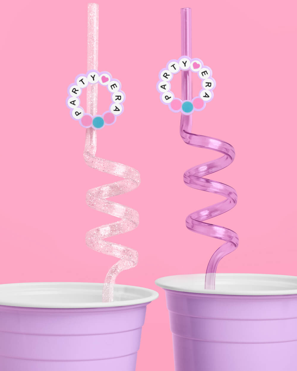 Party Era Straws - 8 reusable straws