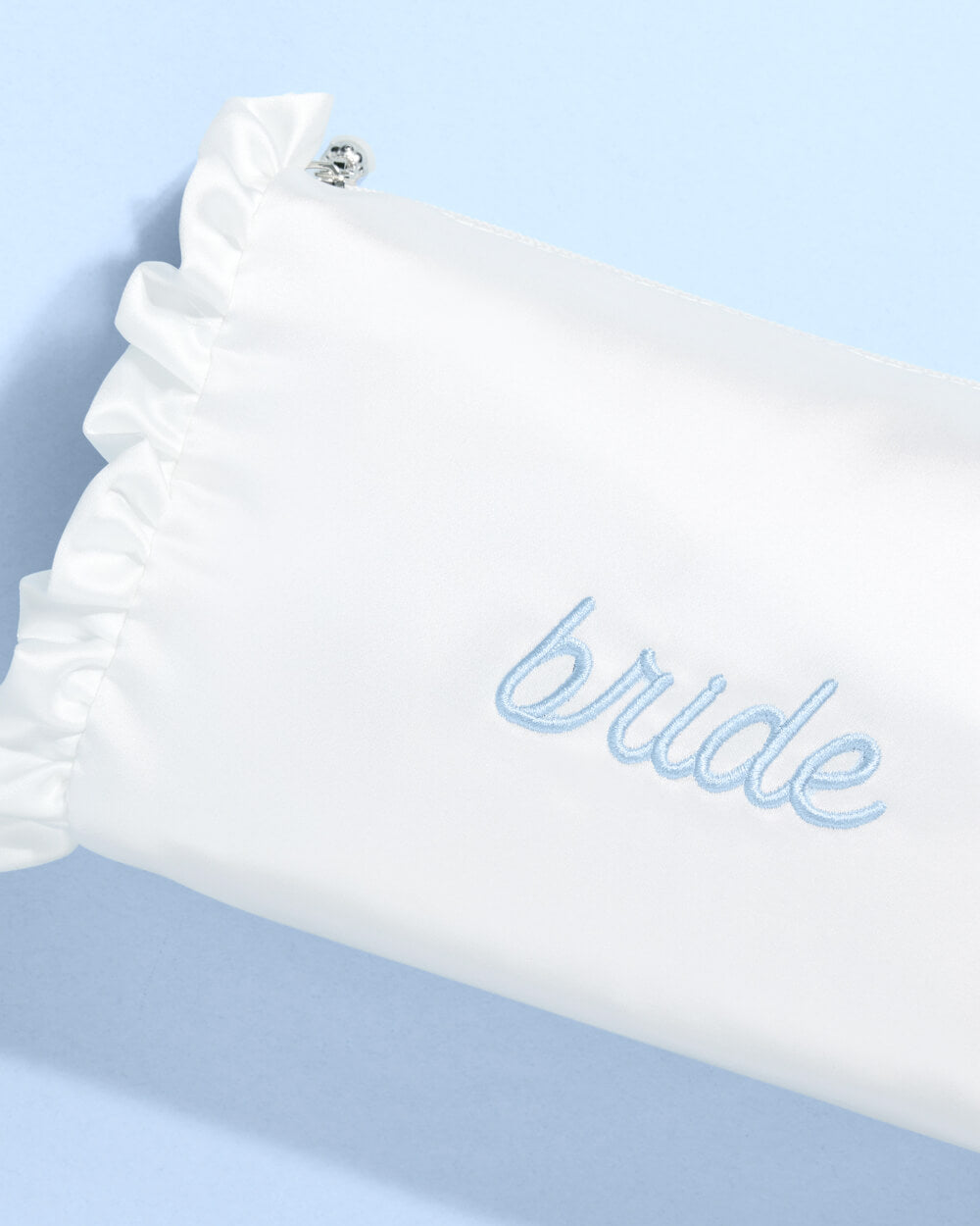 Bride Cosmetic Bag - cream embroidered bag