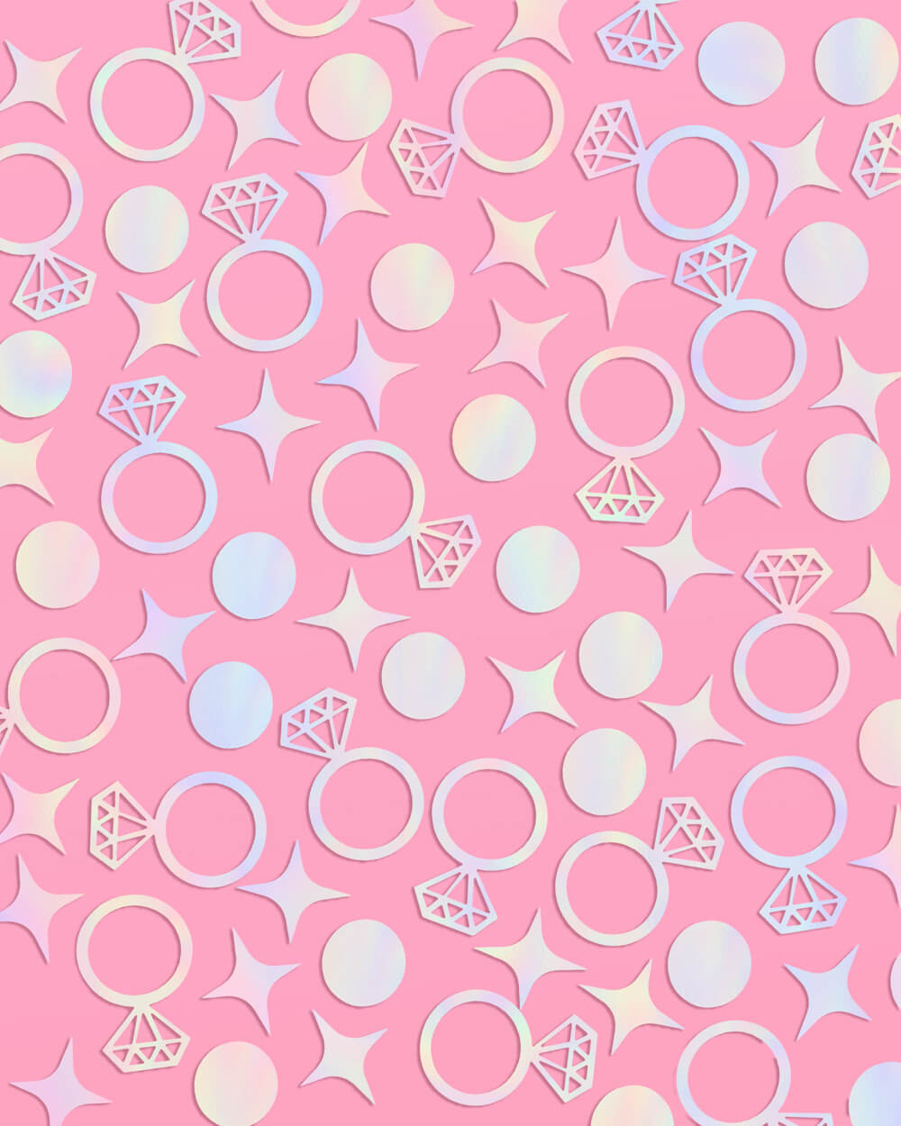 Engaged Era Confetti - 200 pc iridescent foil confetti - Bexa Boutique