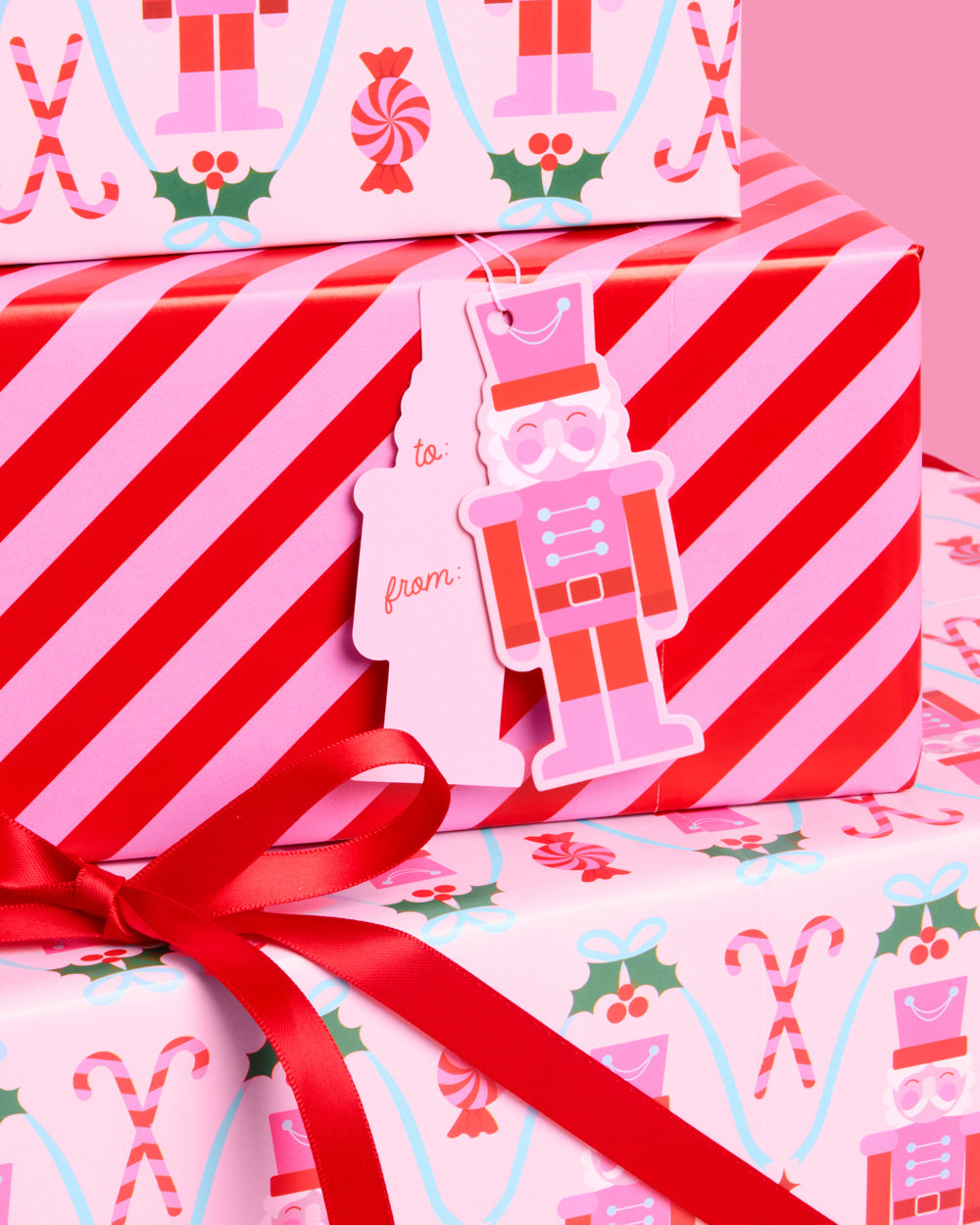 Nutcracker Wrapping Paper - 12 sheets + 16 tags