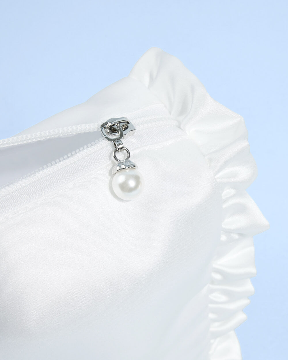Bride Cosmetic Bag - cream embroidered bag
