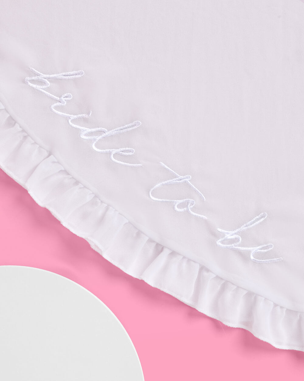 Bride to Be Sarong - white chiffon embroidered sarong - Bexa Boutique