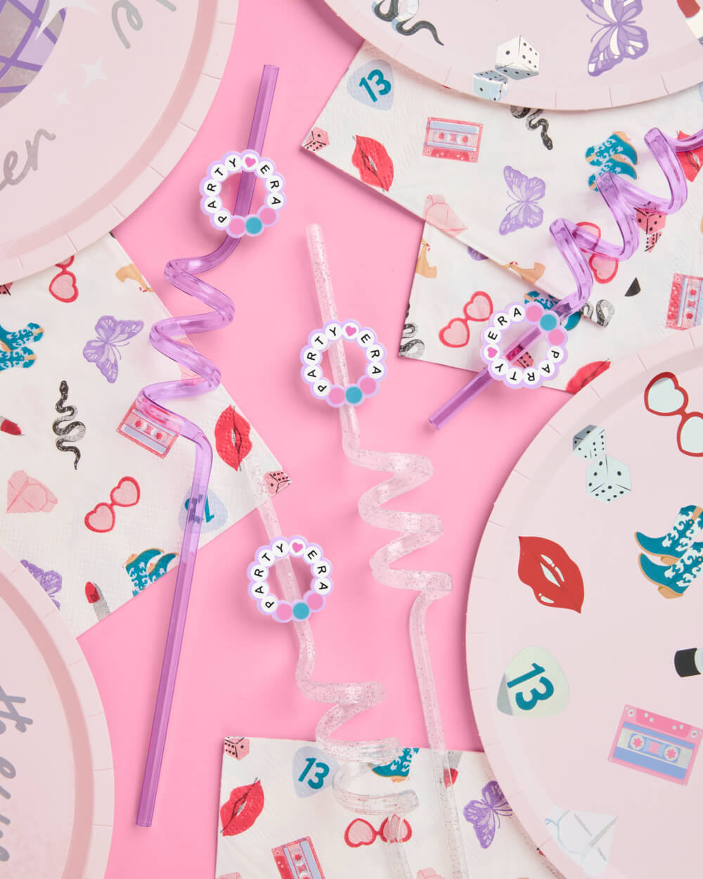 Party Era Straws - 8 reusable straws