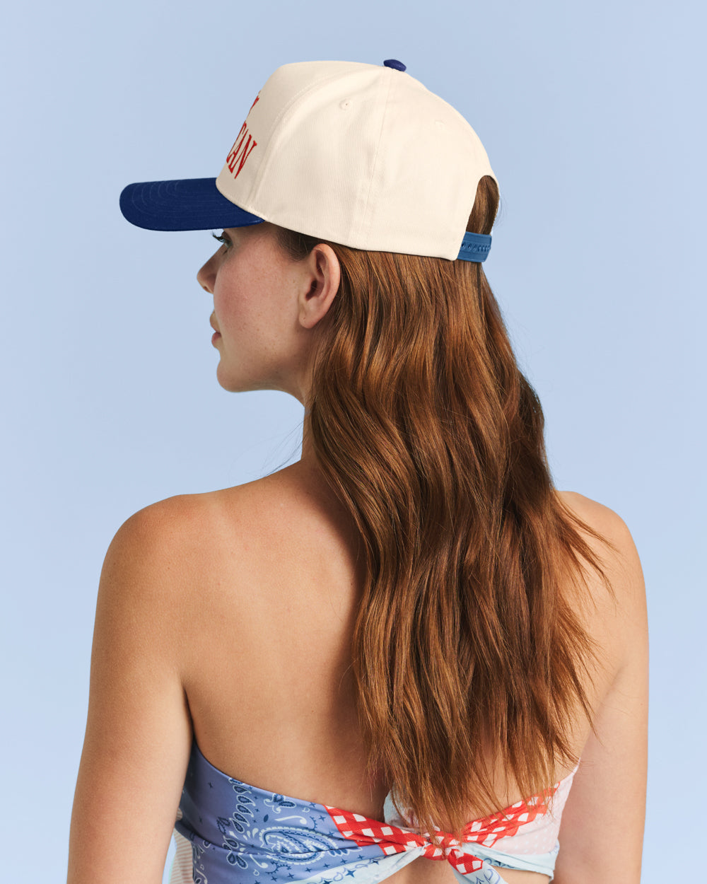 All American Trucker Hat - embroidered snapback