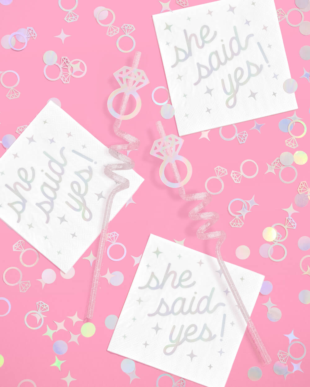 Engaged Era Confetti - 200 pc iridescent foil confetti