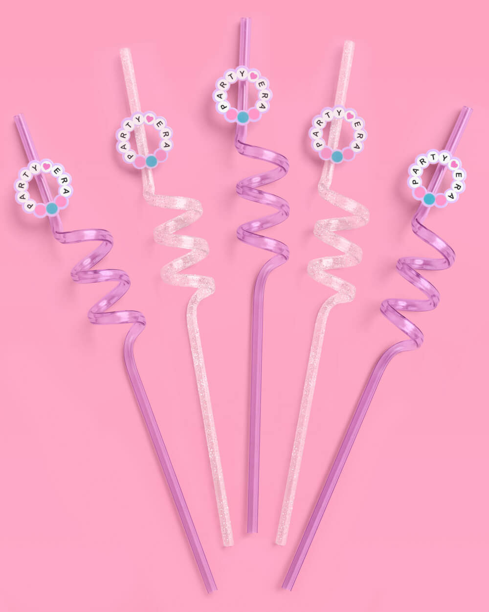 Party Era Straws - 8 reusable straws