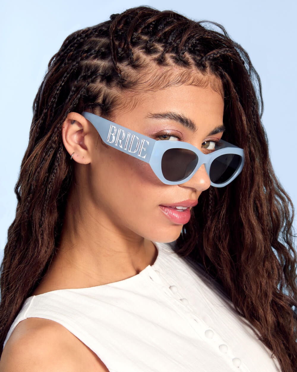 Something Blue Pack - hair bow, sunglasses + sash