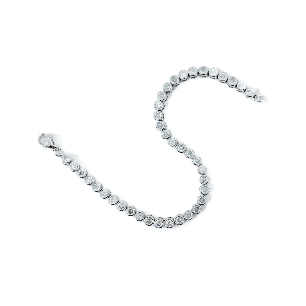 Tennis Bracelet Frosted In Diamonds - WATERPROOF - Gold - Bexa Boutique