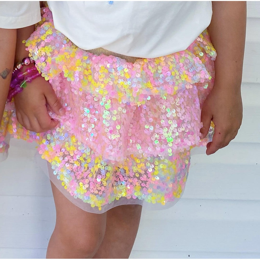 Pastel Sequins Skirt