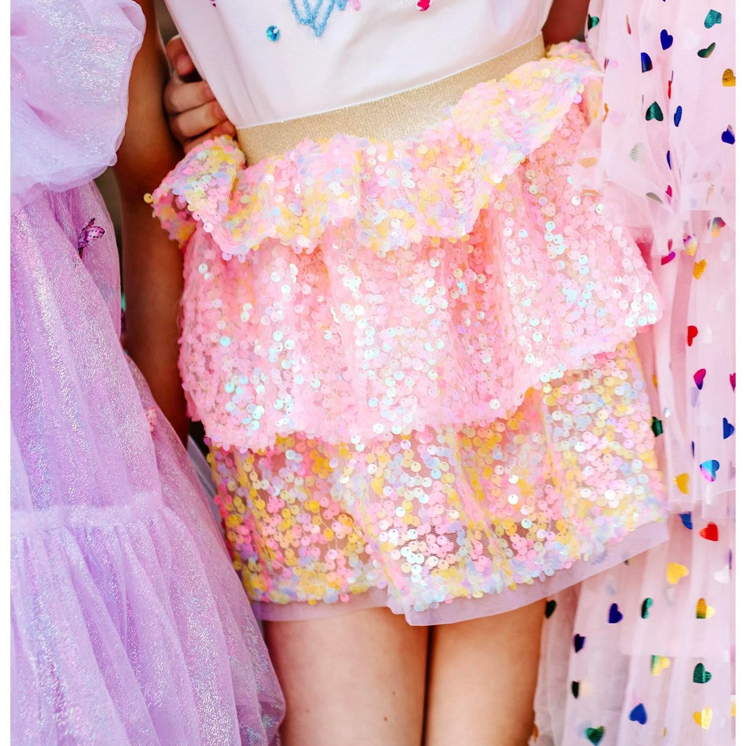 Pastel Sequins Skirt