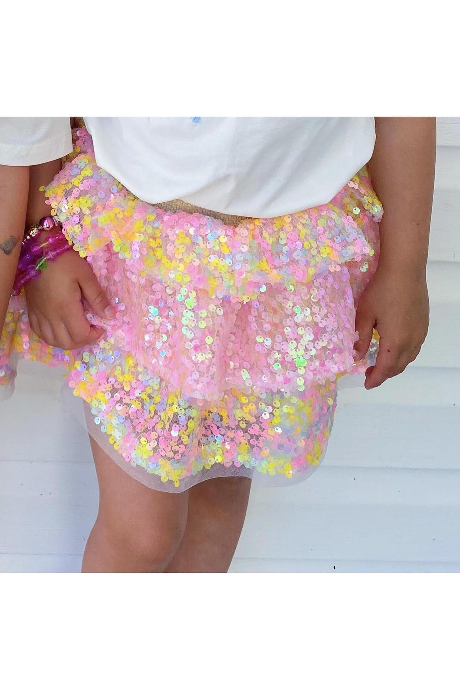 Pastel Sequins Skirt