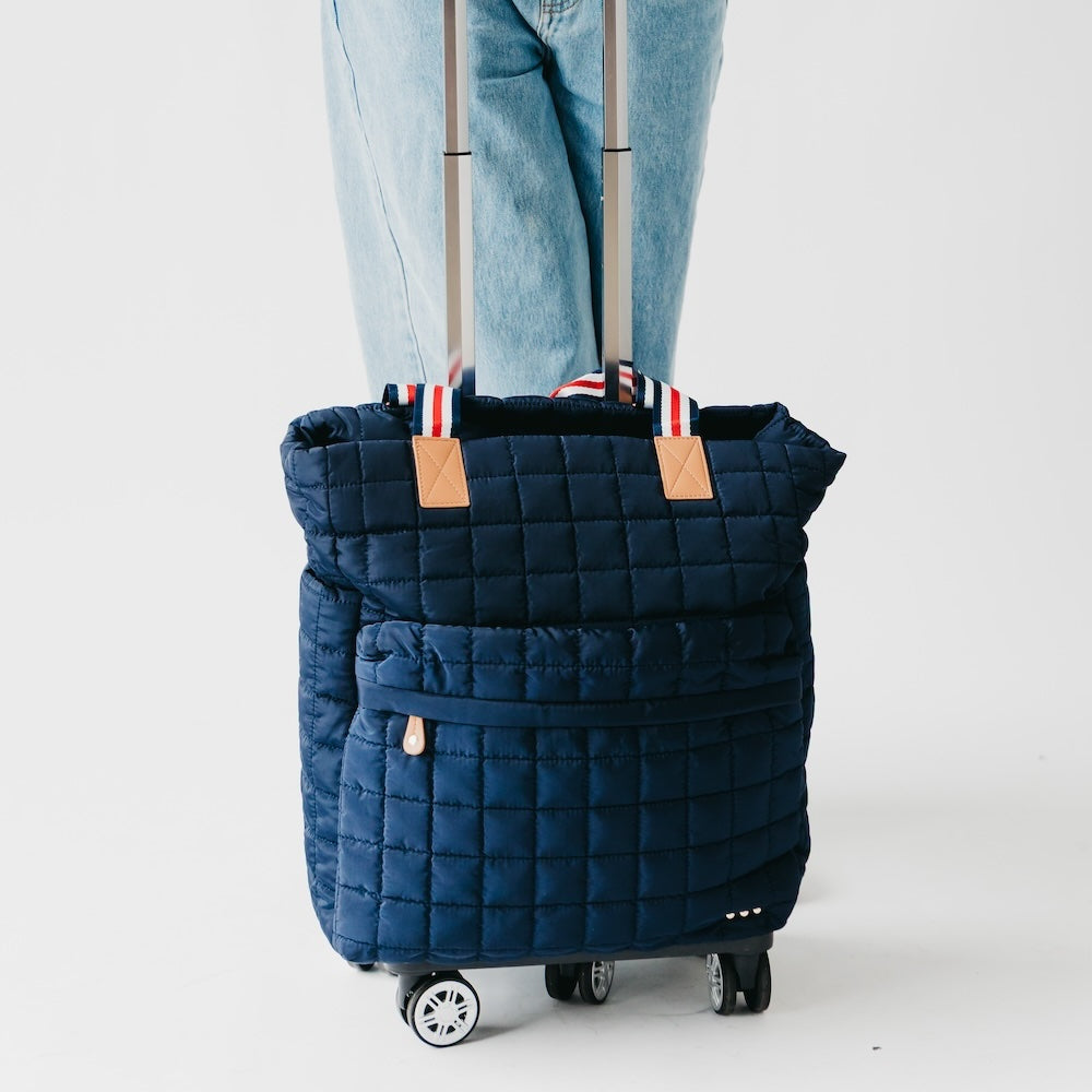Original Style Tenley Quilted Tote Roller Bag - Blue - Bexa Boutique