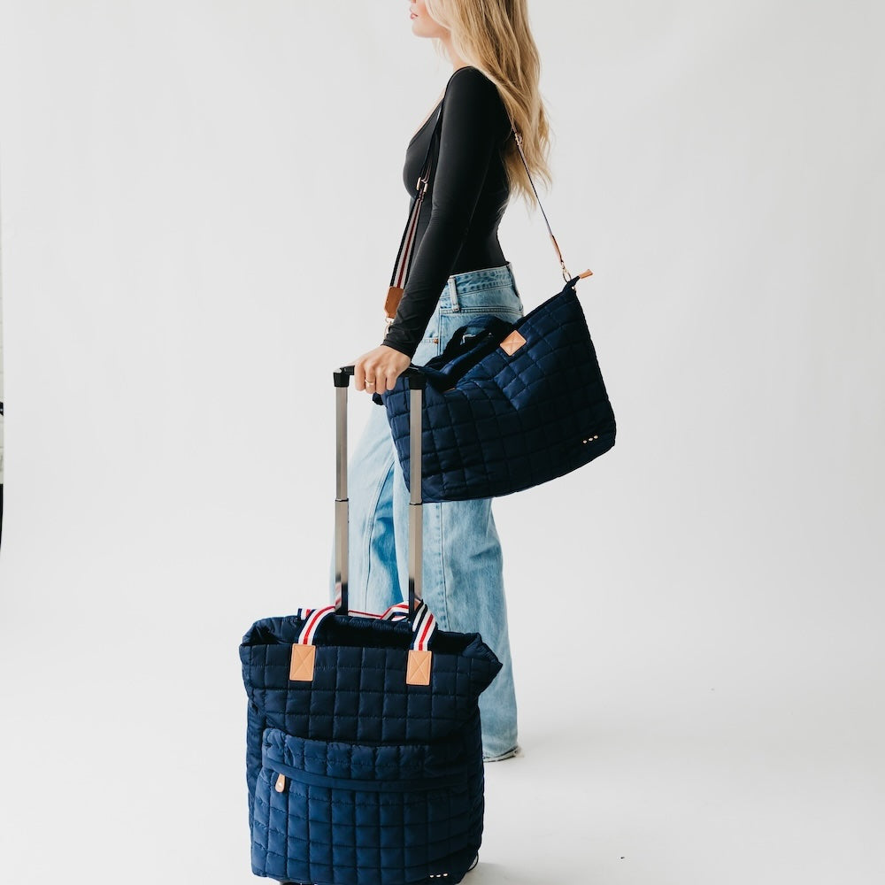 Original Style Tenley Quilted Tote Roller Bag - Blue - Bexa Boutique