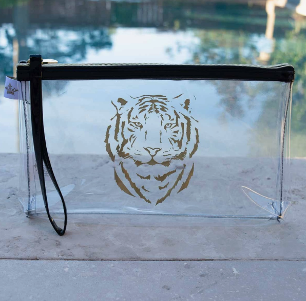 Tiger Clear Organizer Double Zip Pouch - Bexa Boutique