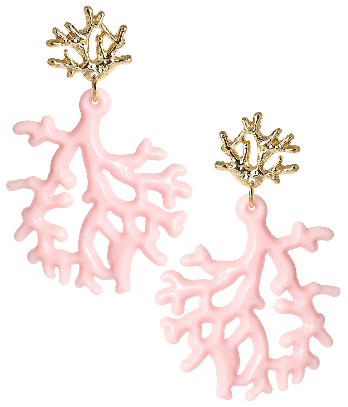 Tula - Coral Acrylic Earring - Light Pink - Bexa Boutique