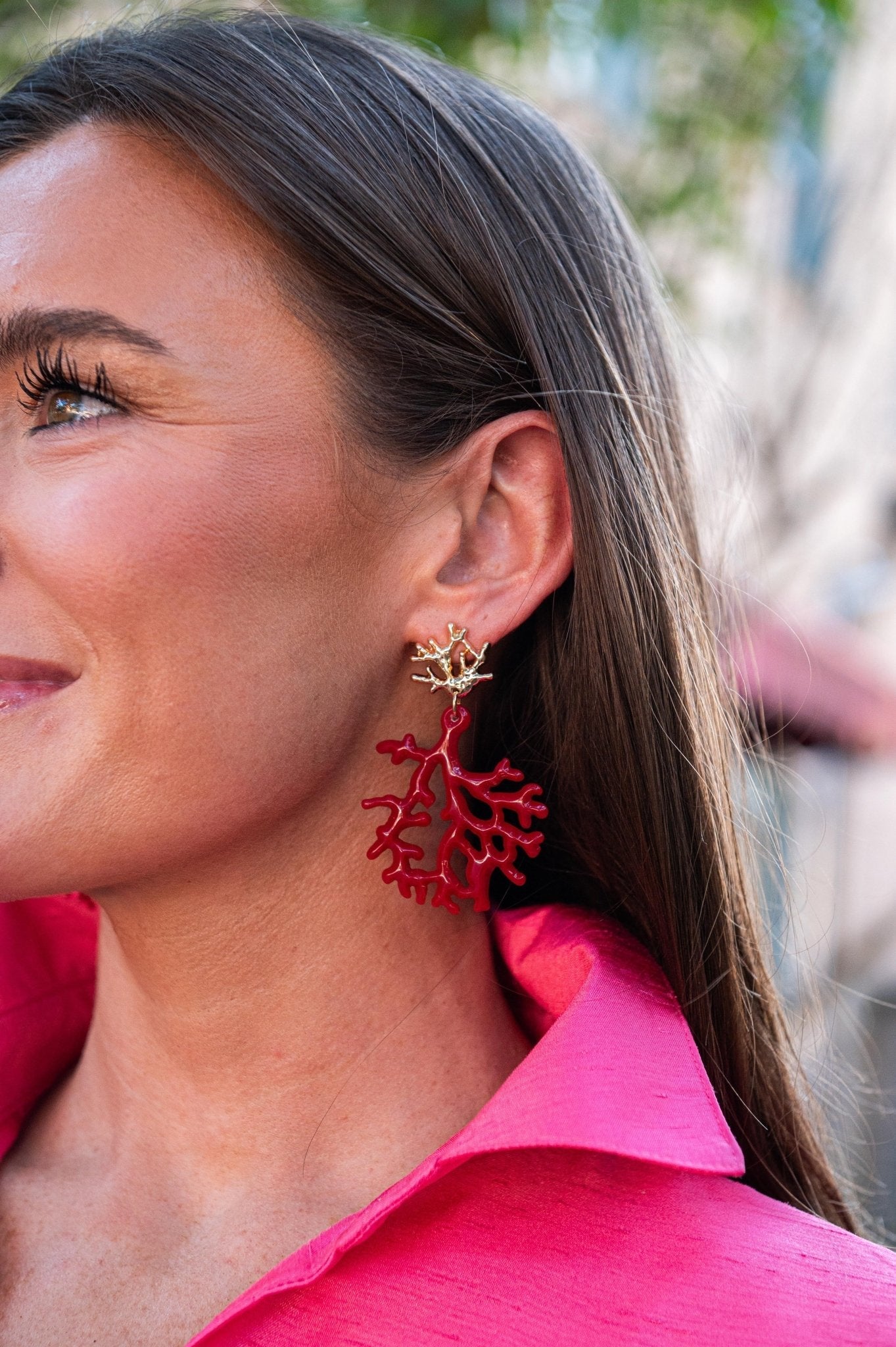 Tula - Coral Acrylic Earring - Light Pink - Bexa Boutique