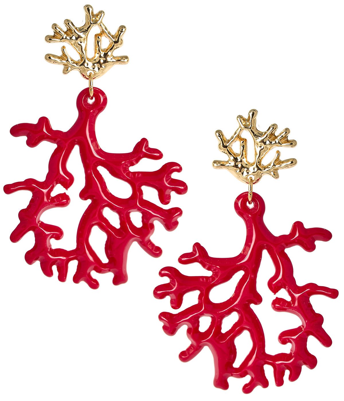 Tula - Coral Acrylic Earring - Light Pink - Bexa Boutique