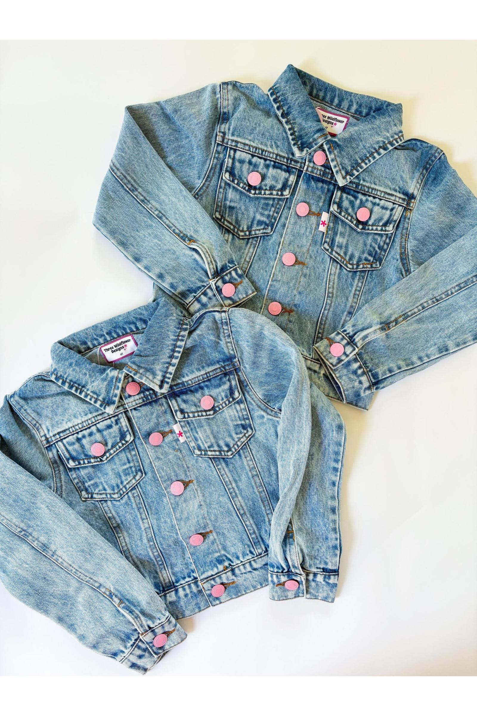 Cherry and Bow Denim Jacket