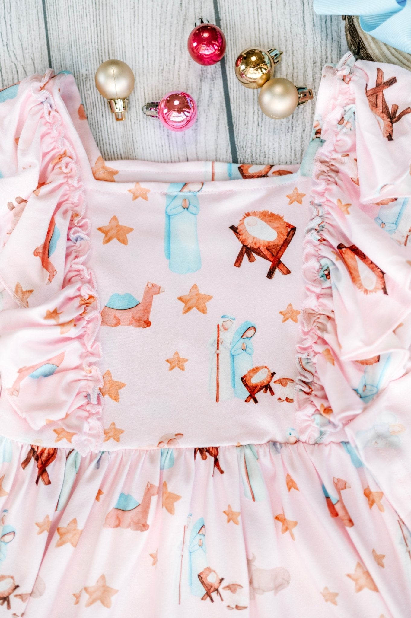 Vintage Nativity Scene Twirl Dress