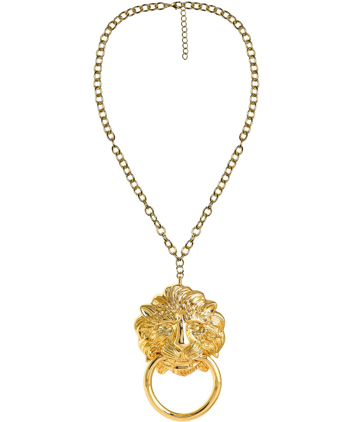 Vivi - Statement Doorknocker Statement Necklaces - 18k Plated Gold - Bexa Boutique
