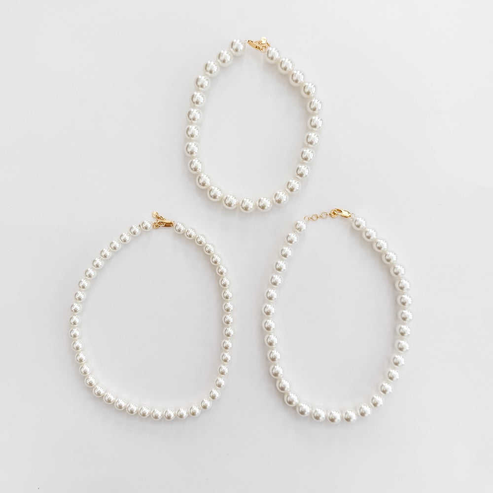Chunky Three Piece Pearl Necklace - Bexa Boutique