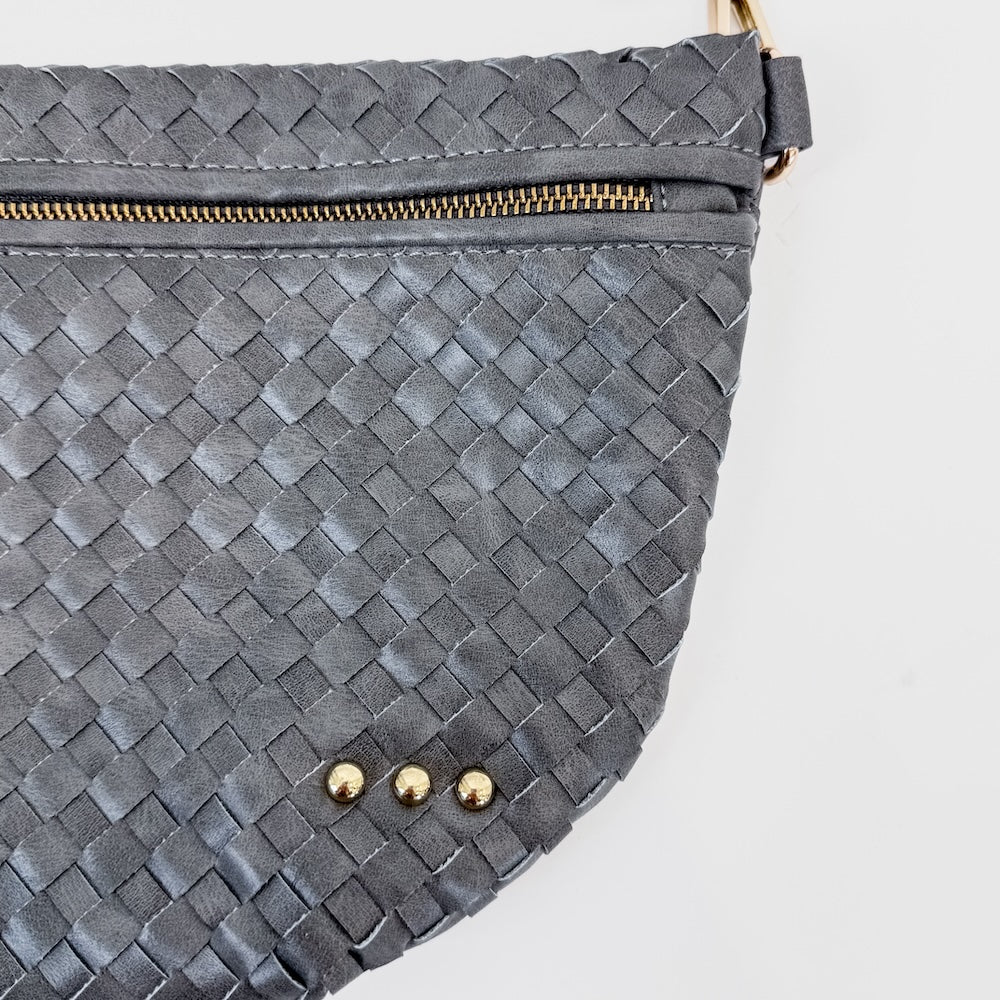 Westlyn Woven Bum Bag - TOP SELLER - Woven Checkered Black - Bexa Boutique