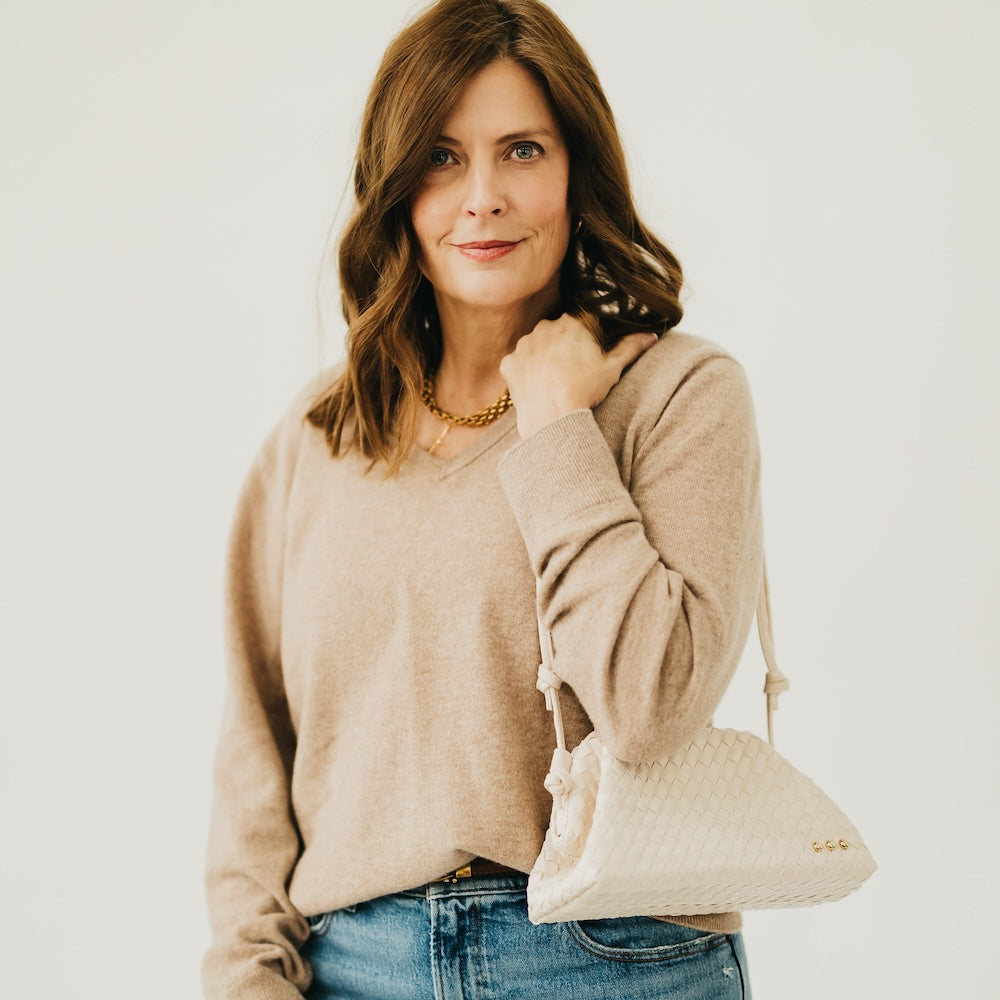 Lacy Woven Frame Crossbody Bag - Black - Bexa Boutique
