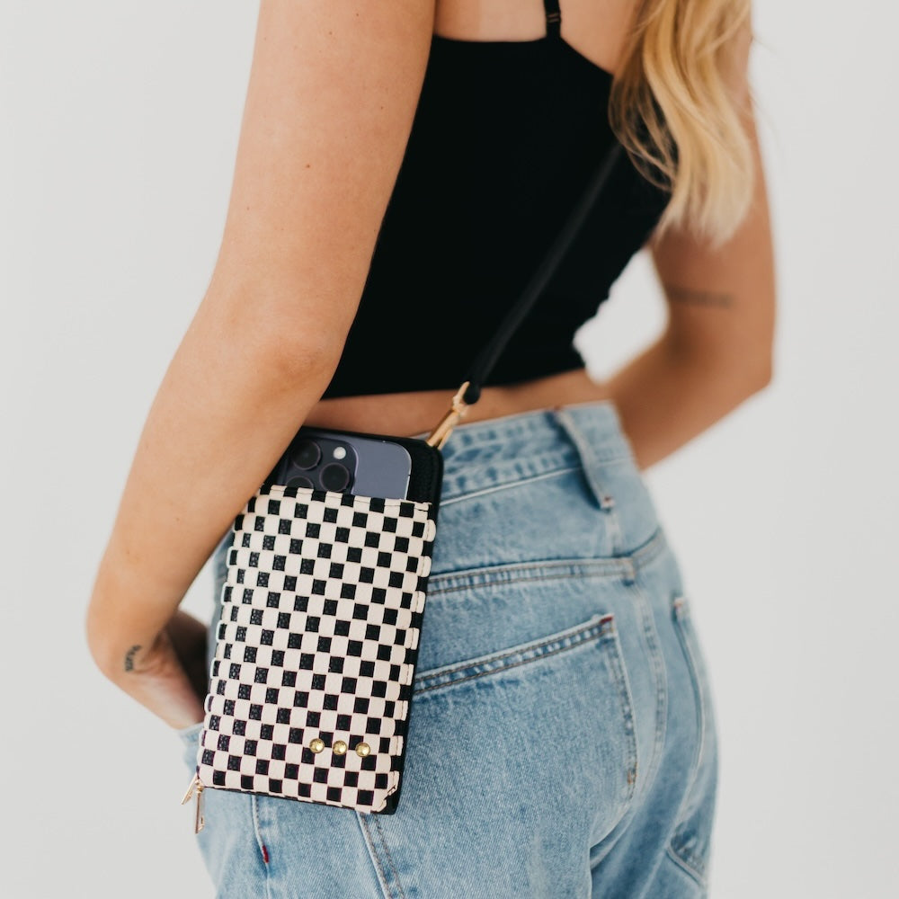 Woven Double Duty Phone Bag