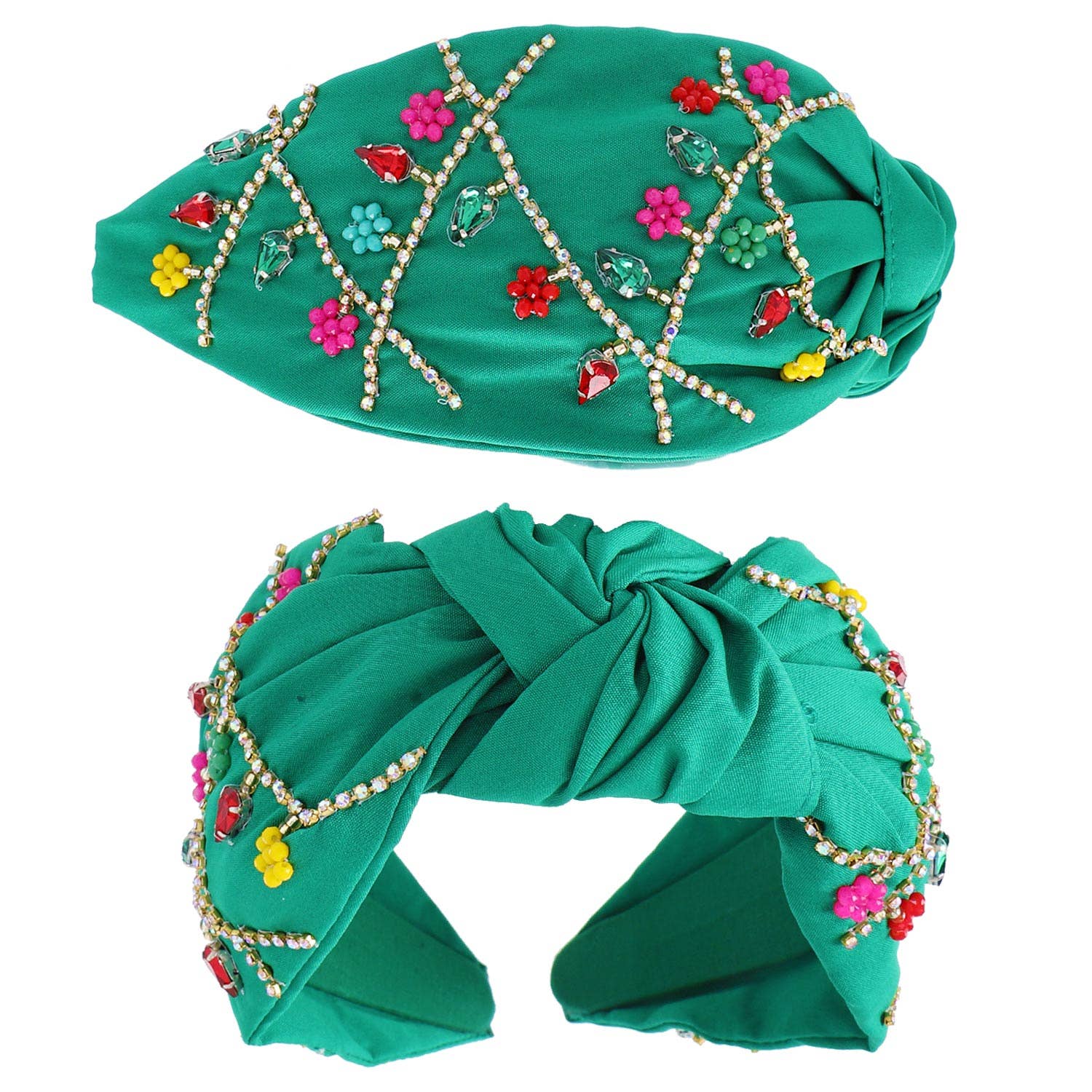 Jeweled Christmas Lights Headbands - Bexa Boutique