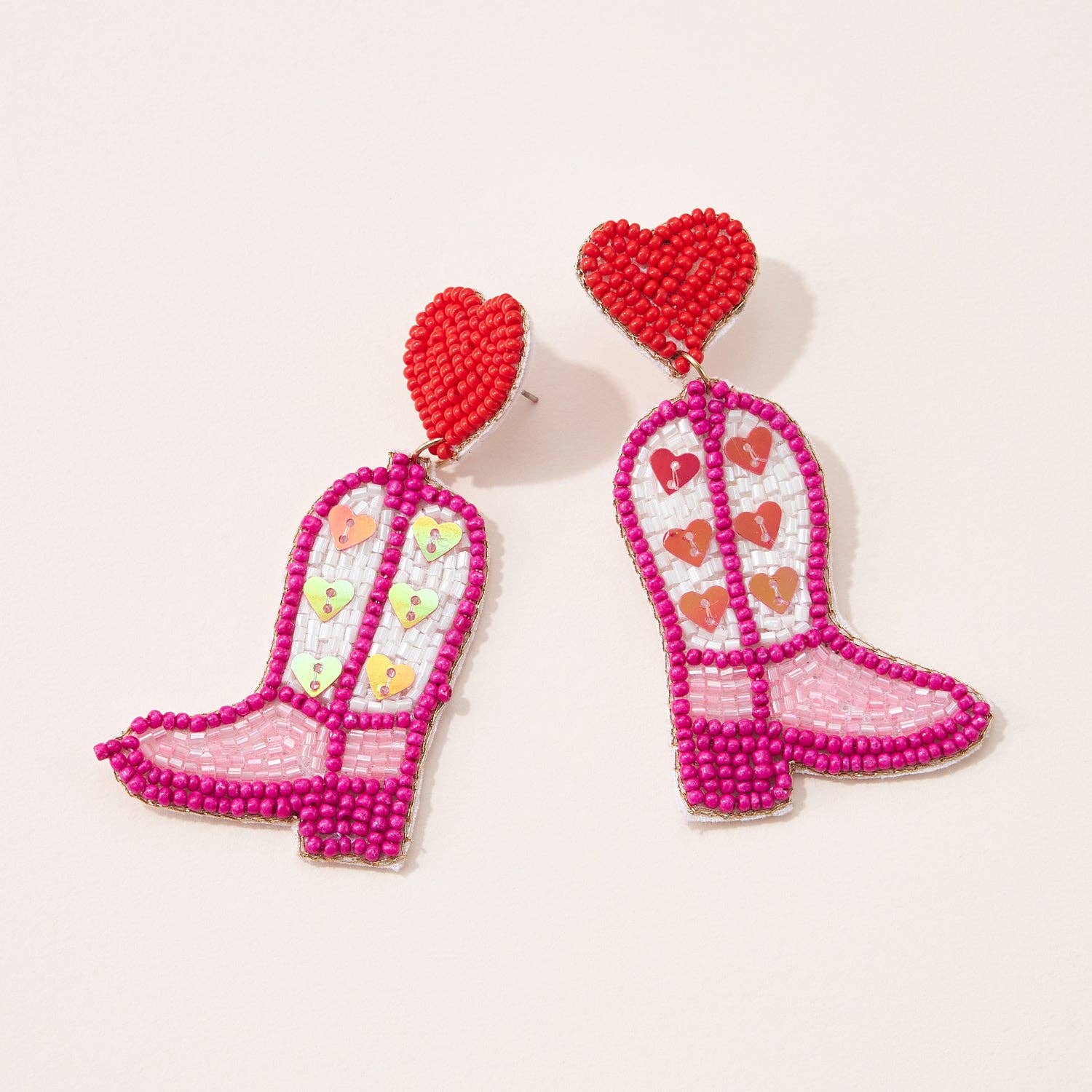 Cowboy Boots & Hearts Post Earrings for Your Loved Ones