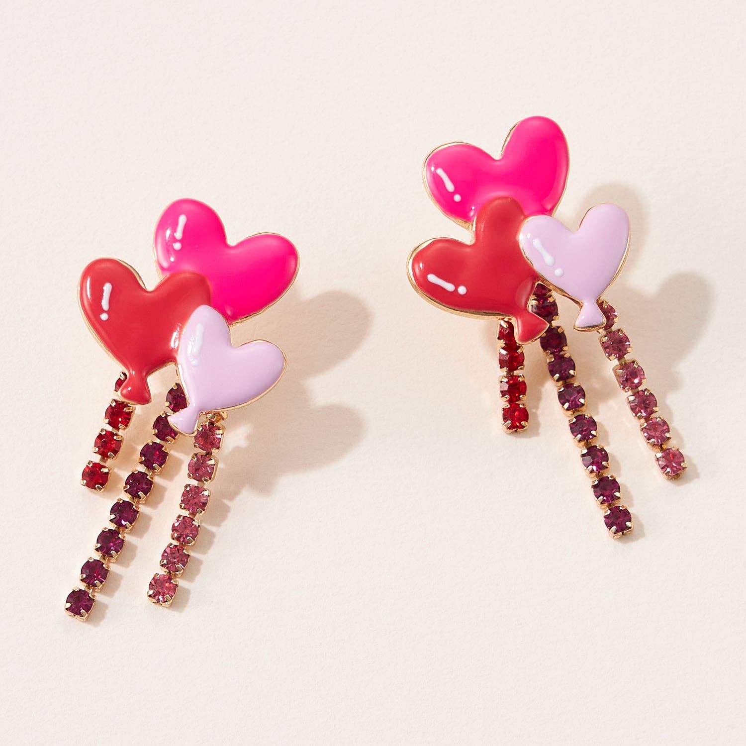 Heart Balloon Post Earrings